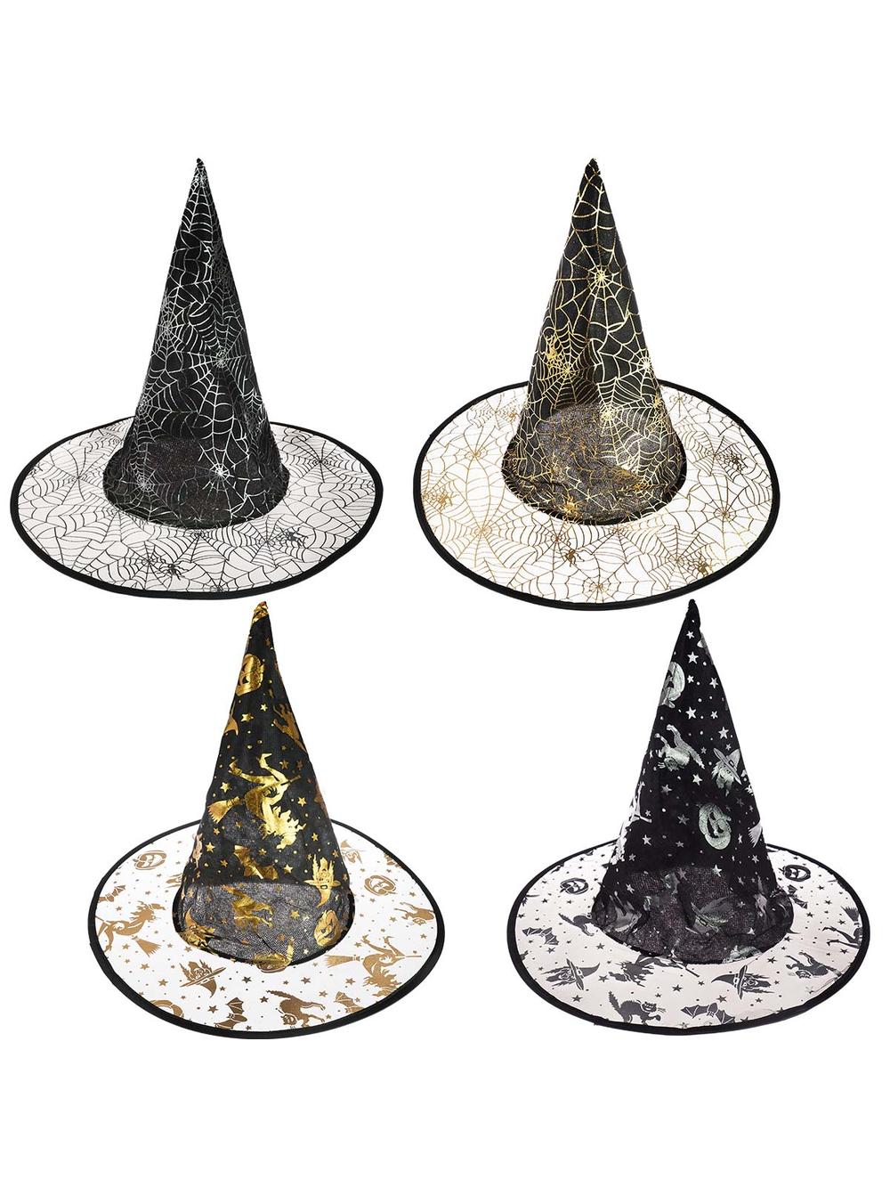 Kapelusz czarownicy z transparentnym rondem