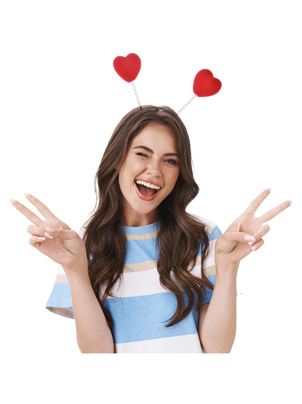 Opaska na głowę - serduszka