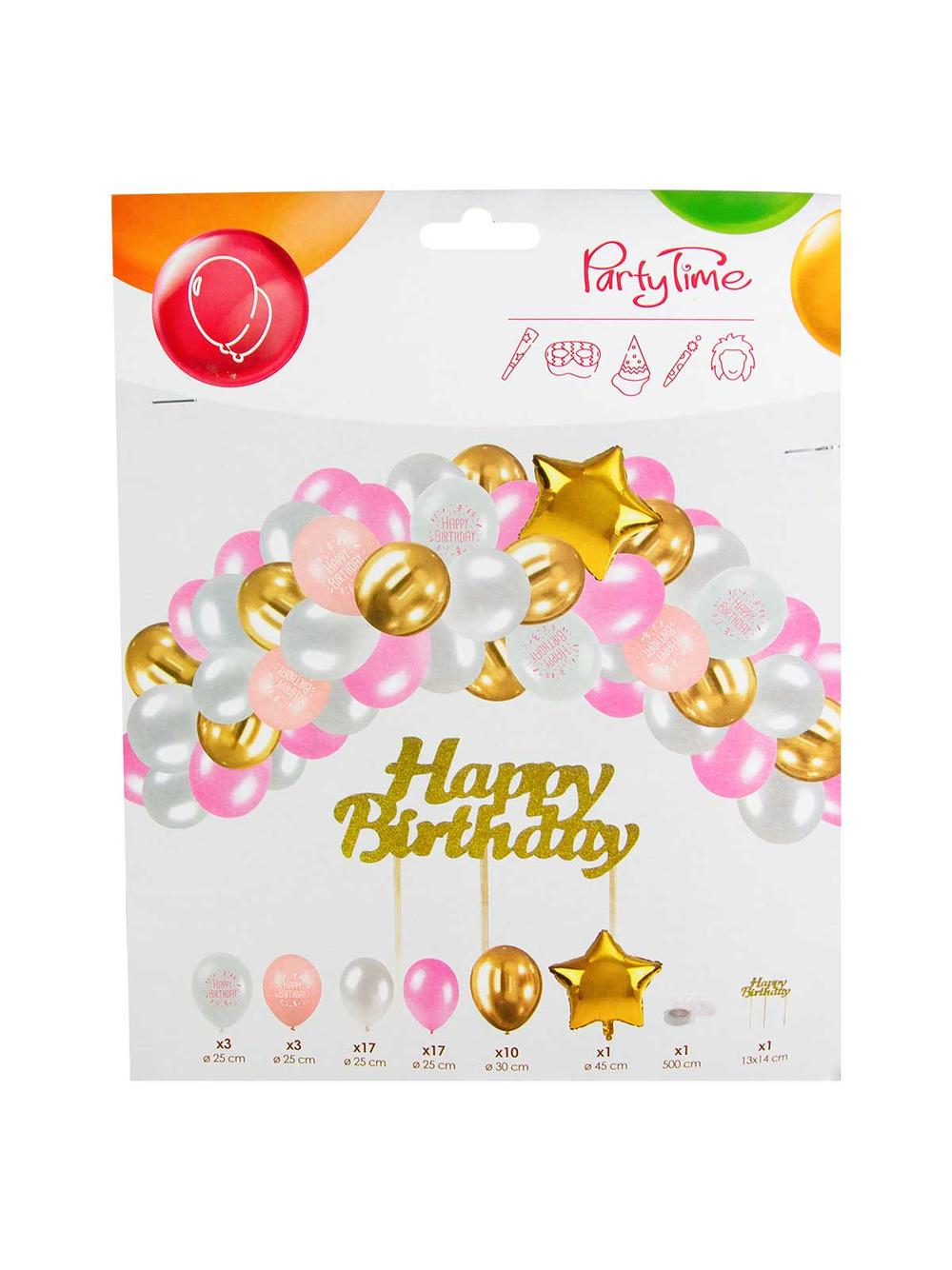 Zestaw urodzinowy dla dziewczynki LUX - 53 elementy