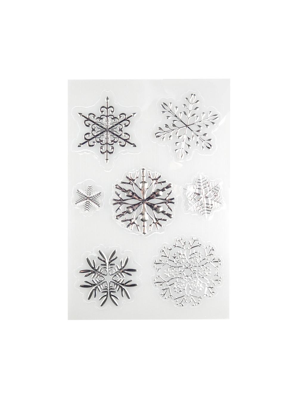 Płatki śniegu - naklejki