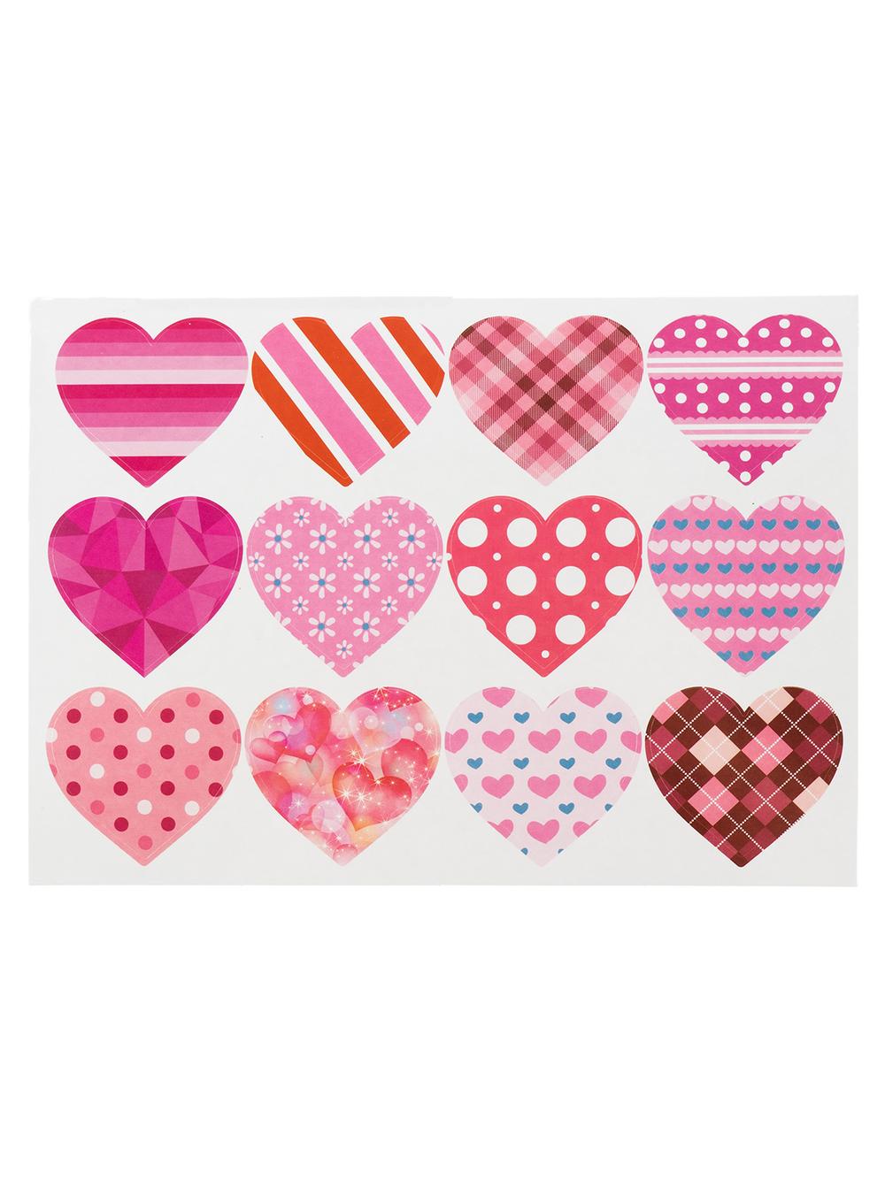 Naklejki wzorzyste serduszka