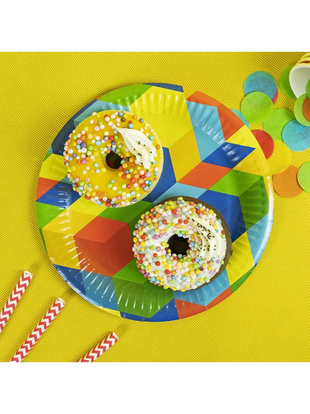 Talerze papierowe - Klocki (8 szt.) - FSC Mix Credit