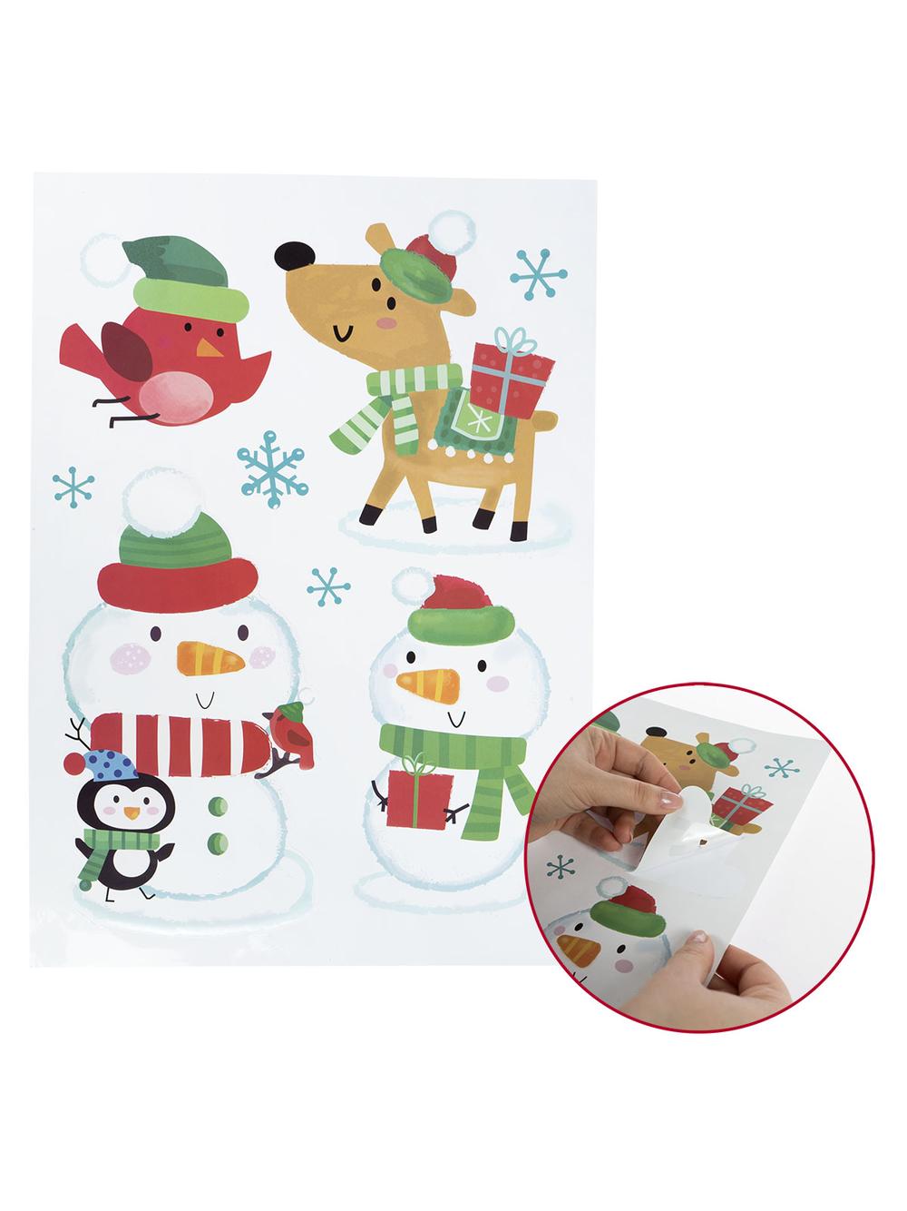 Naklejki ścienne - zimowe wzory