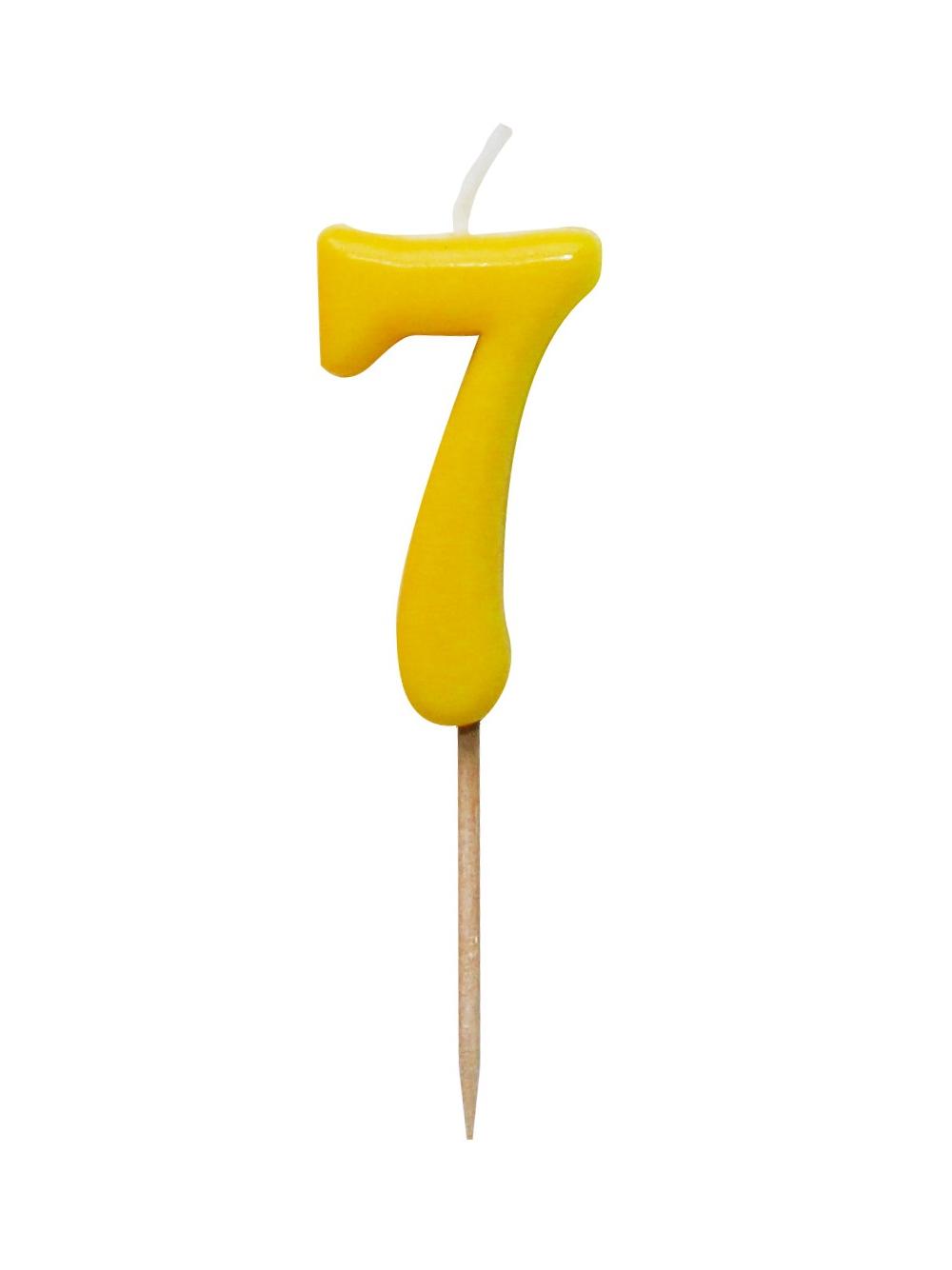 Świeczka kolorowa na szpilce nr 7