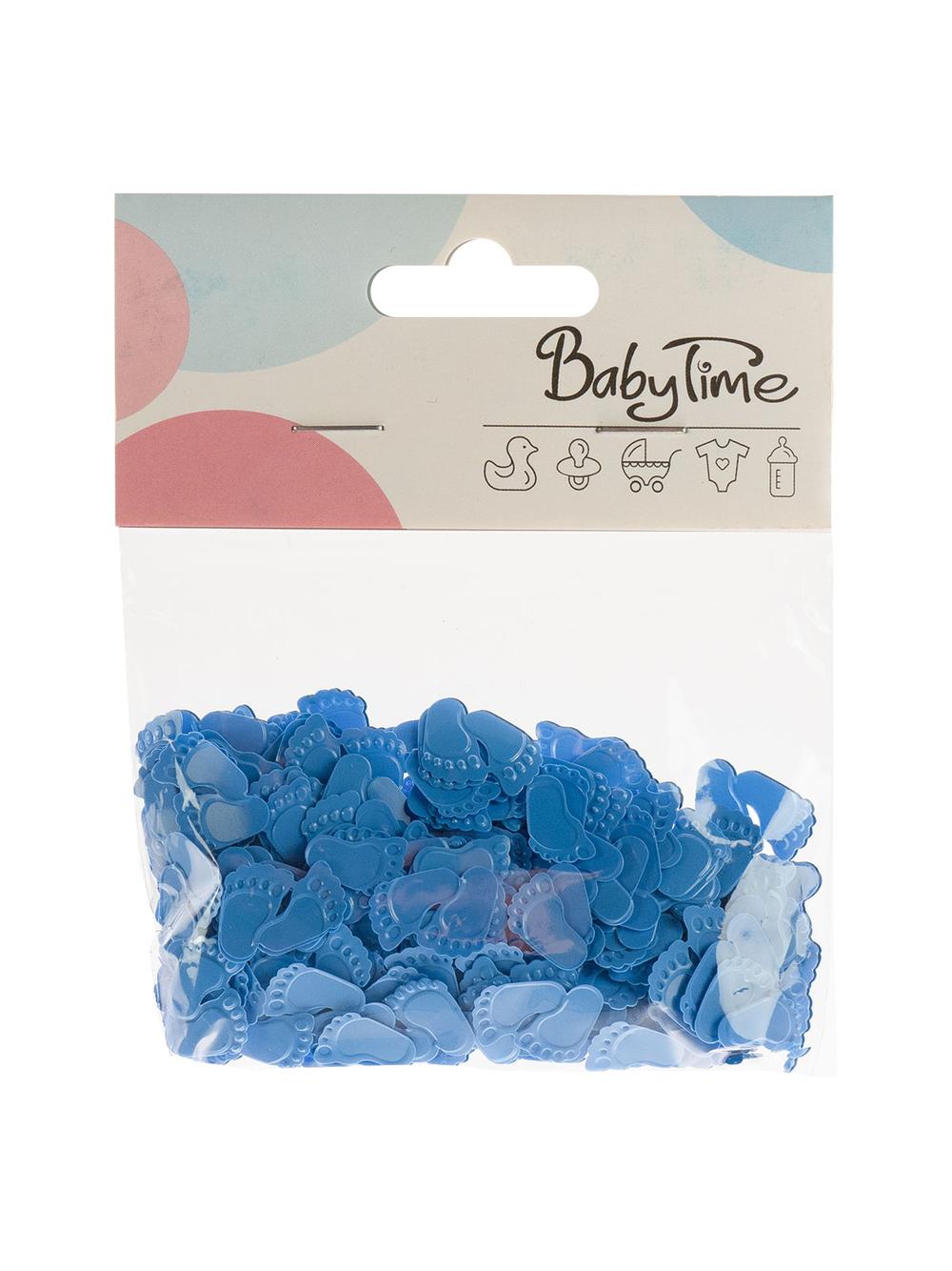 Konfetti stópki - niebieskie