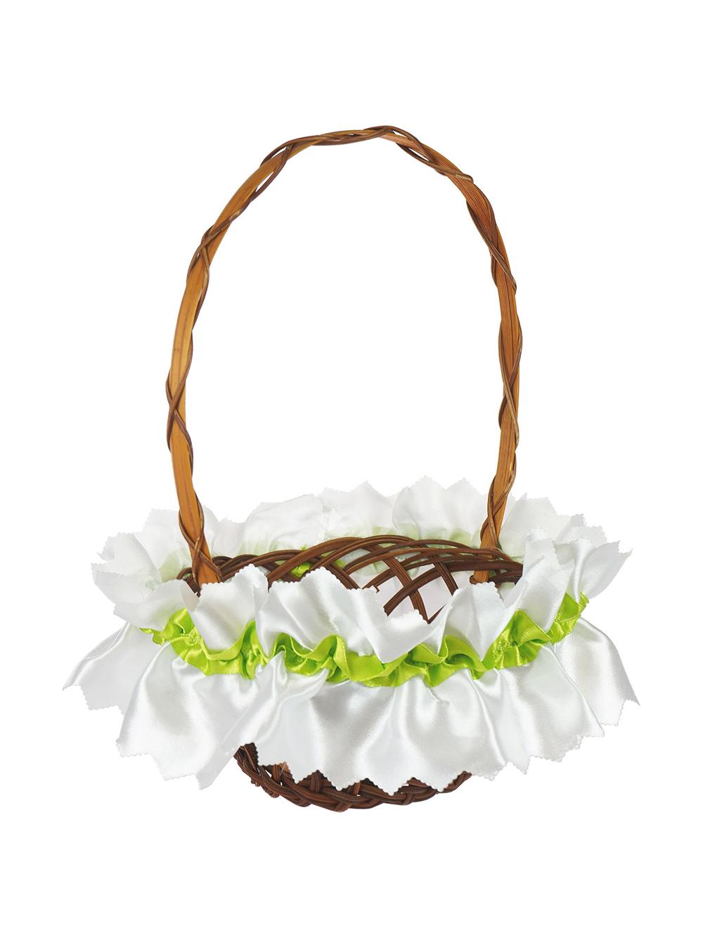 Kolorowa serwetka zdobiąca koszyczek