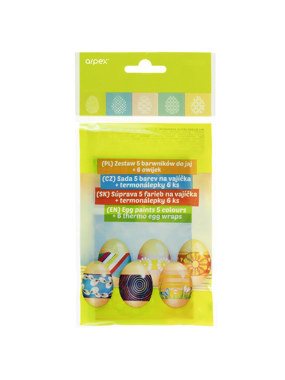Barwniki 5 kolorów + owijki (6 szt.)