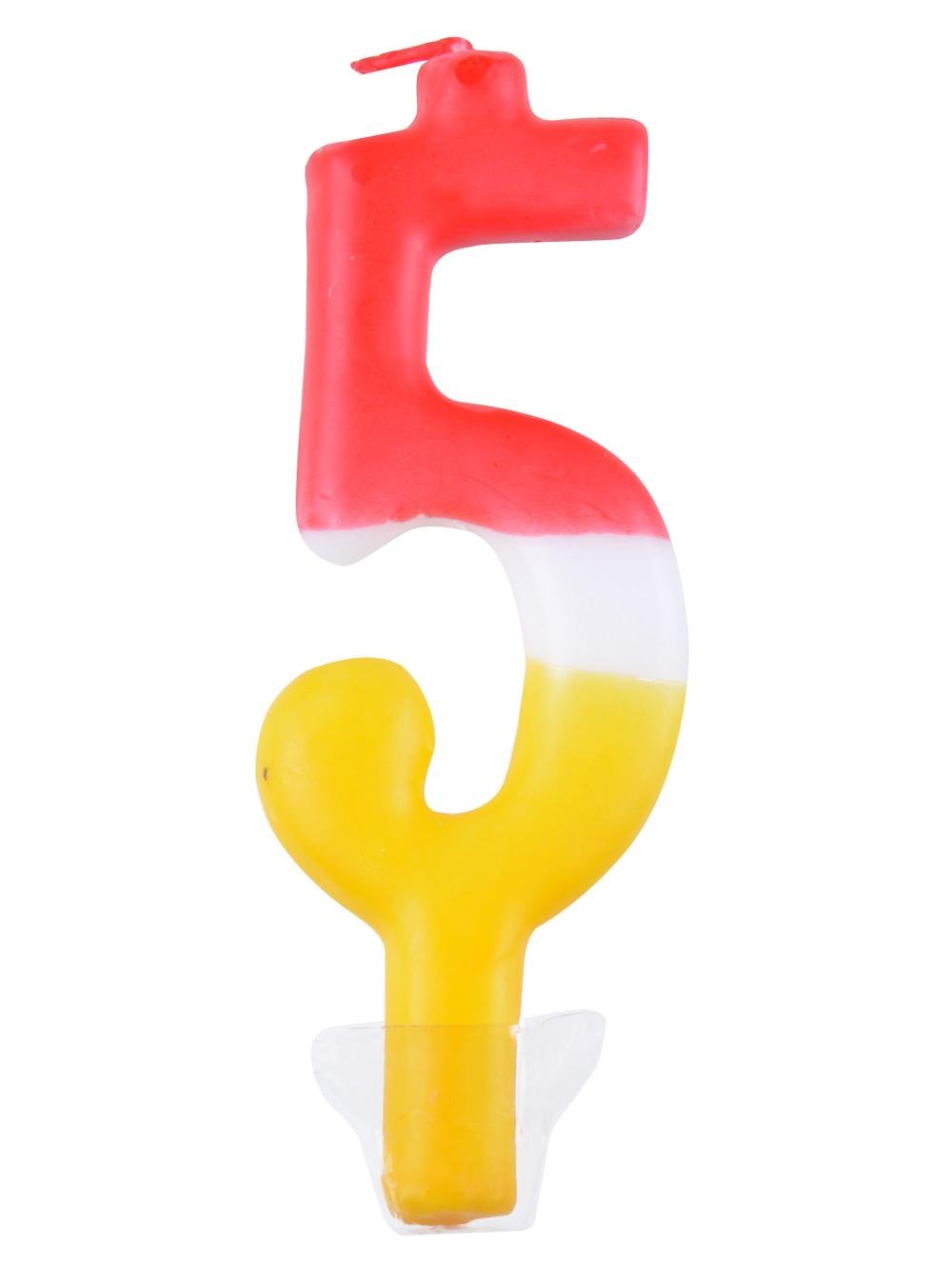 Świeczka cyferka - kolor nr 5