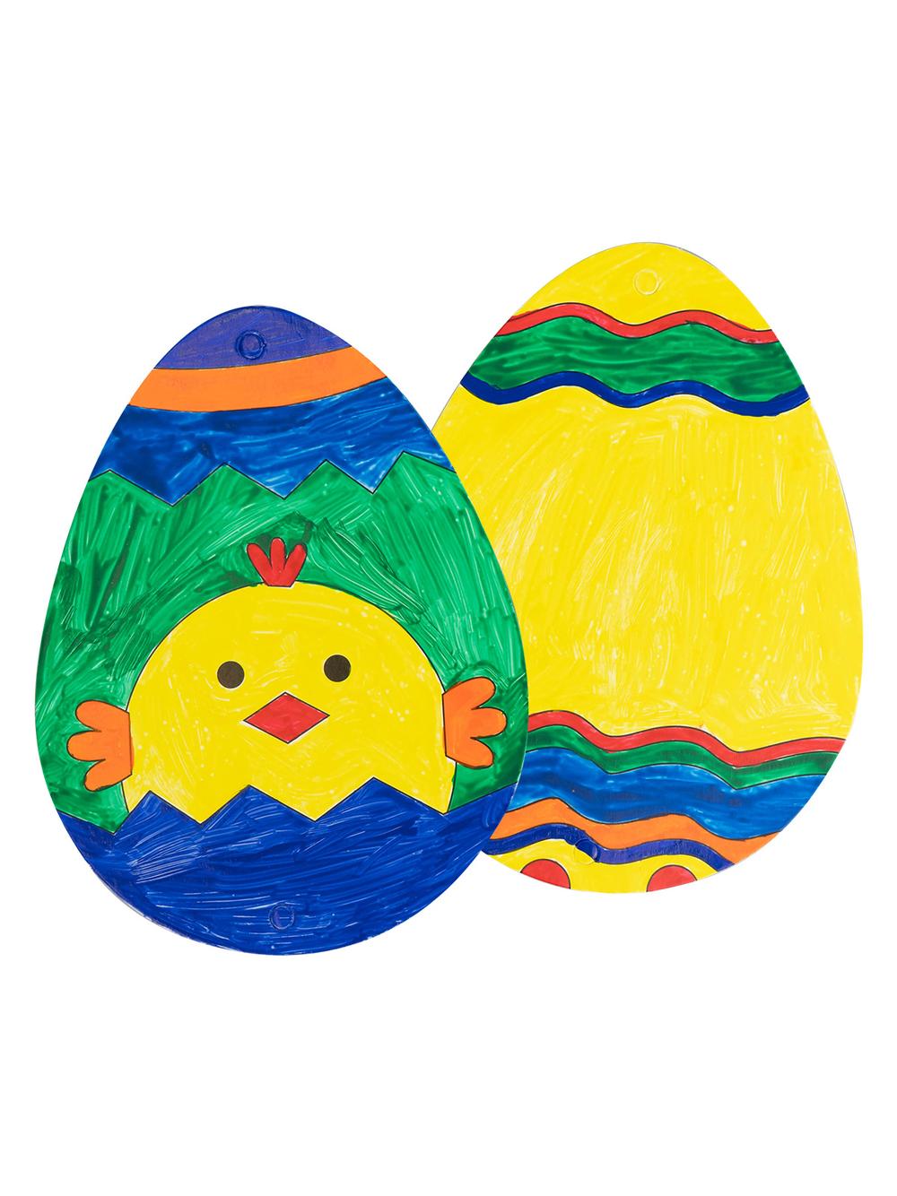 Pisanki do malowania (zestaw z farbkami i pędzelkiem) (4 szt.)