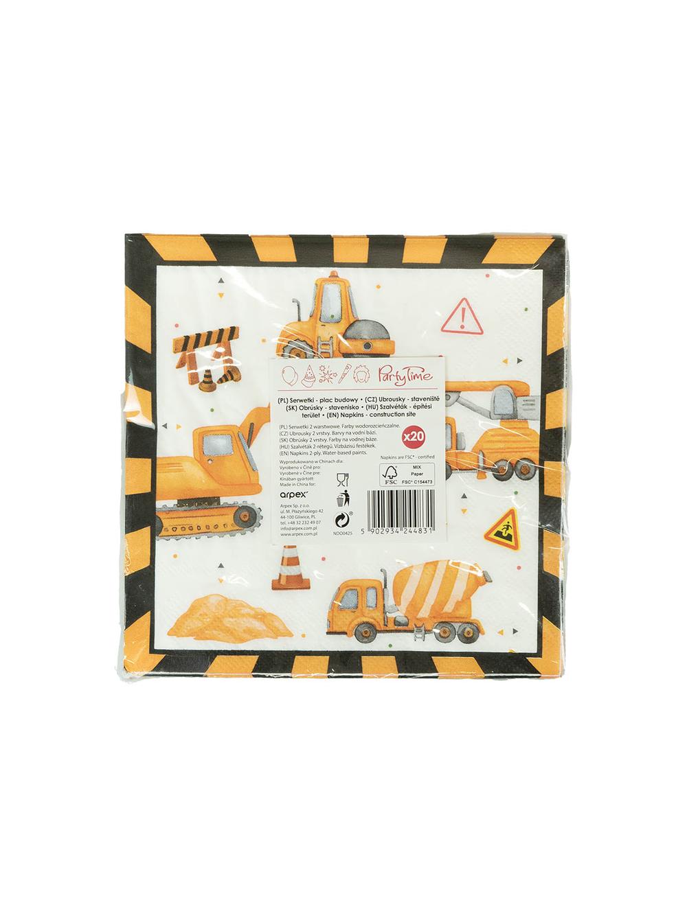 Serwetki papierowe - plac budowy (20 szt.) - FSC Mix Credit