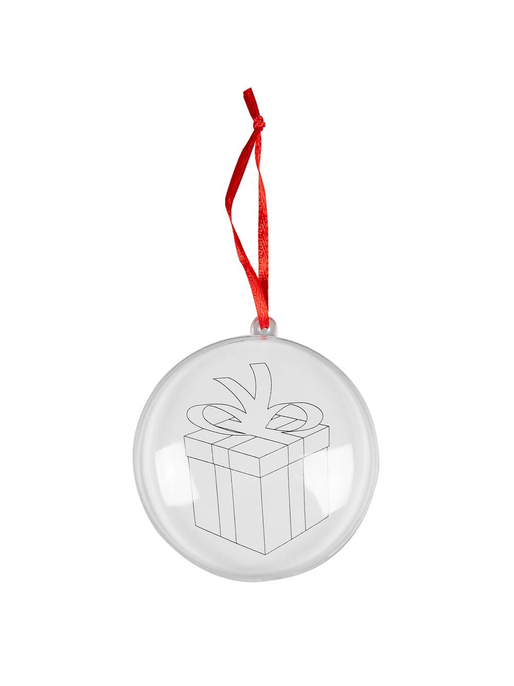 Zestaw zrób to sam z otwieraną bombką i kolorowanką