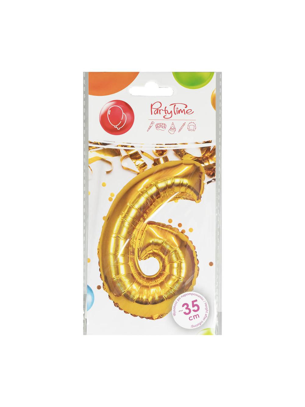 Balon foliowy cyferka nr 6