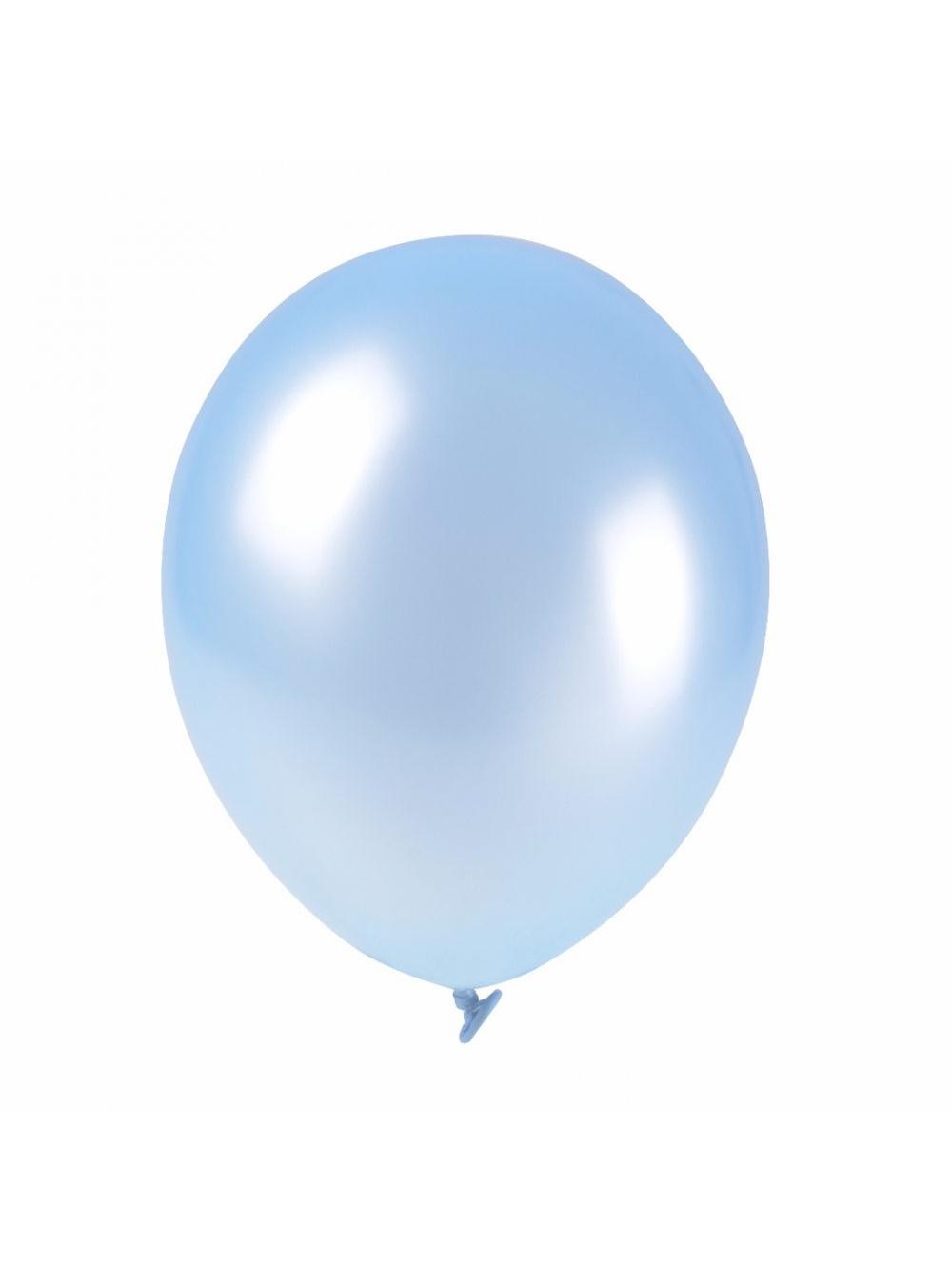 Balony metalizowane 11" błękitne (100 szt.)