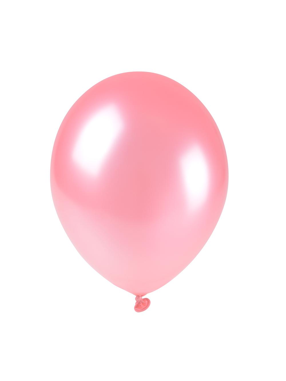 Balony metalizowane 11'' jasnoróżowe (100 szt.)