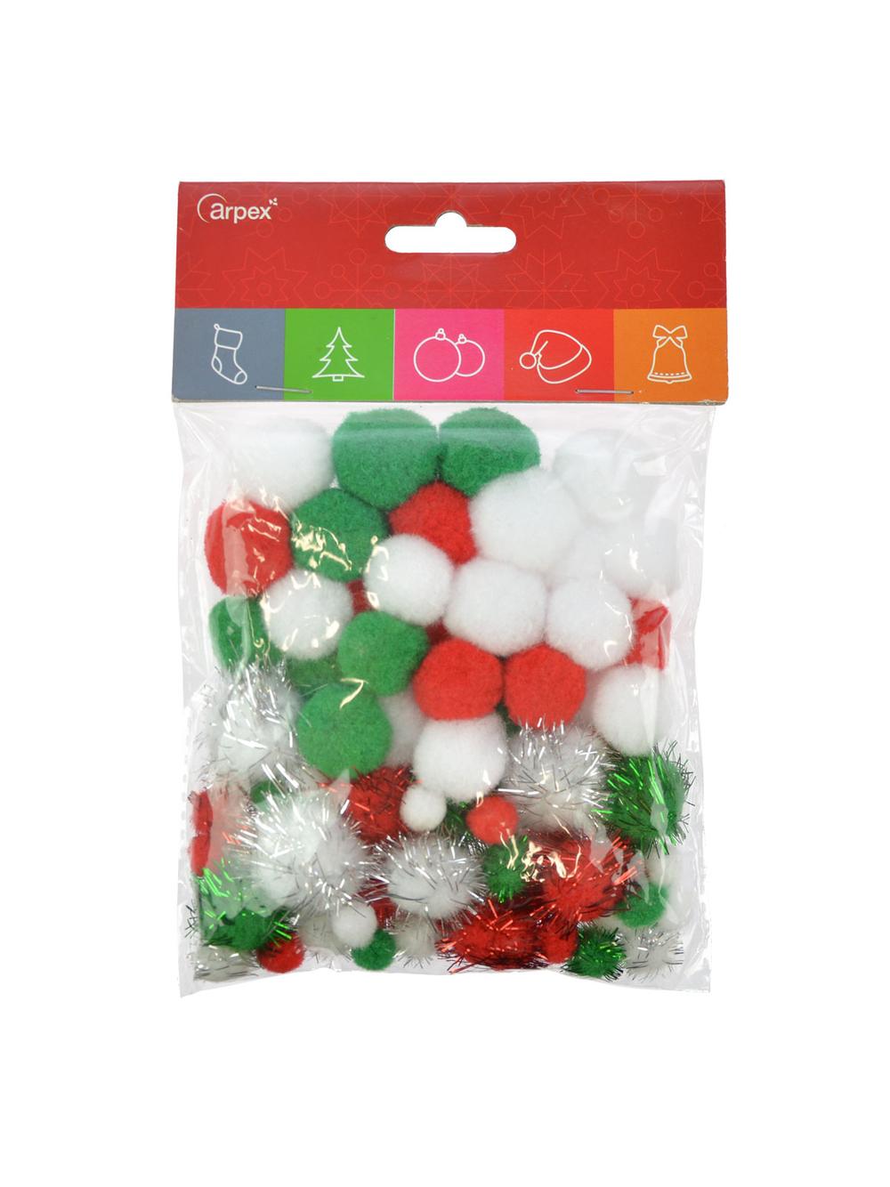 Pomponiki do zestawu zrób to sam (80 szt.)