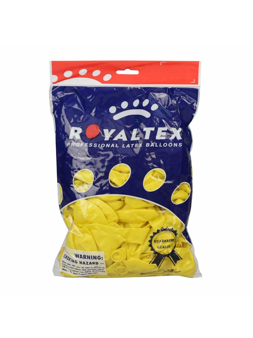 Balony metalizowane 10" żółte nr 070 (100 szt.)