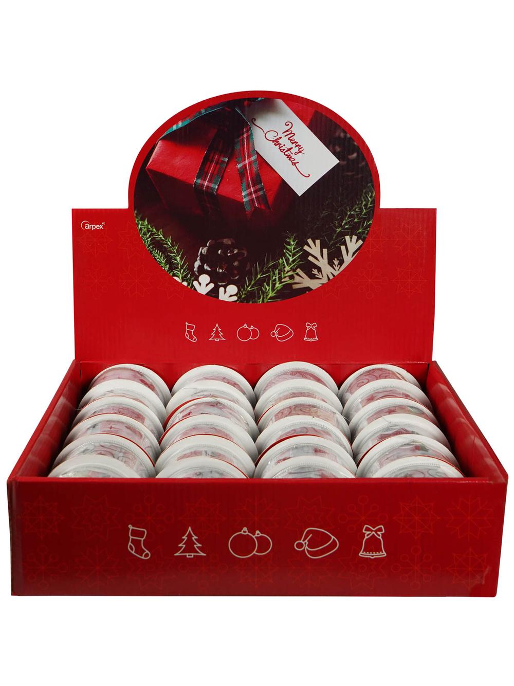 Taśma dekoracyjna na szpuli srebrna