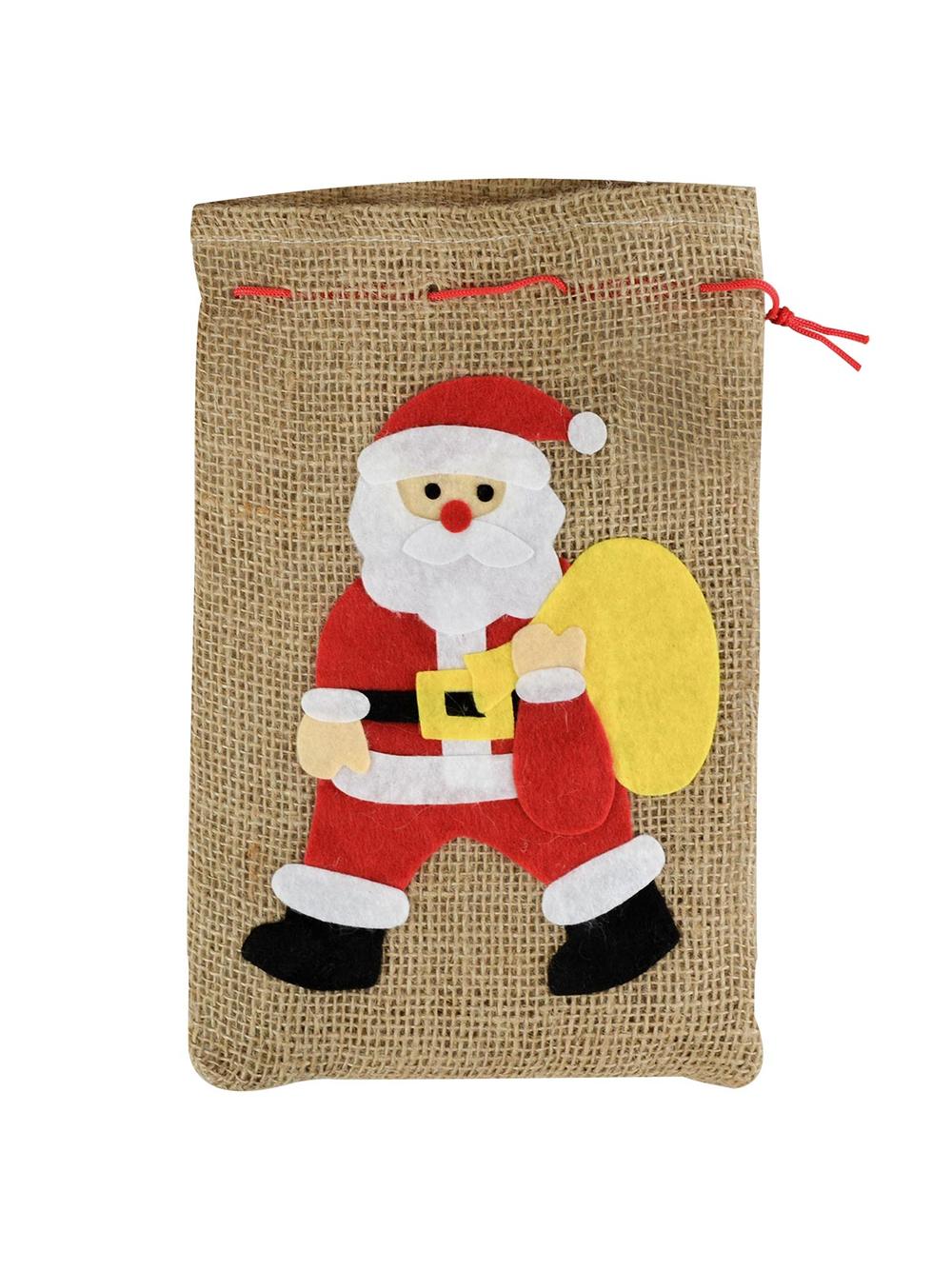 Jutowy worek na prezenty