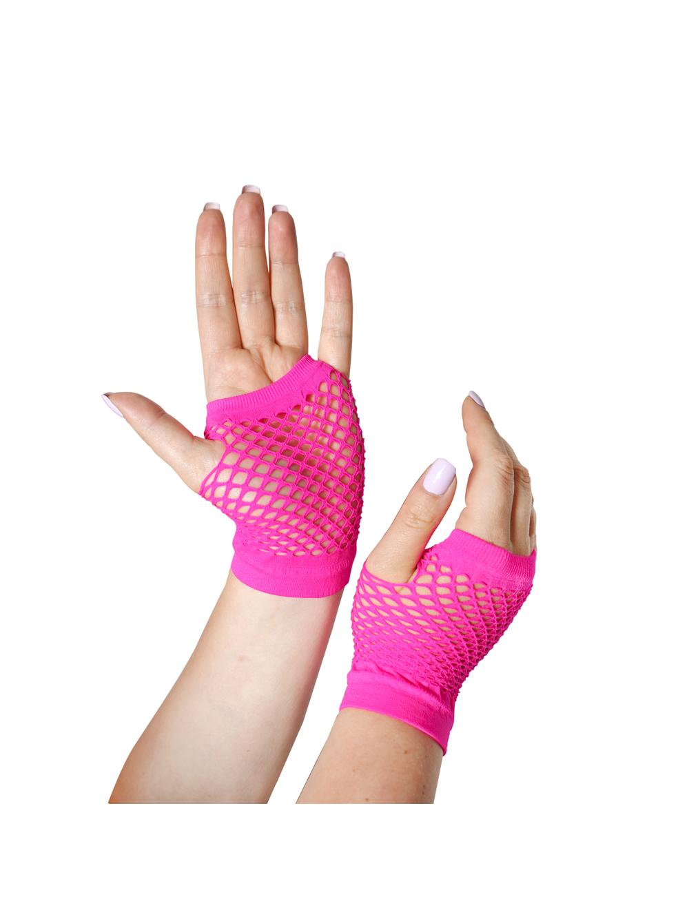 Rękawiczki siateczkowe neon (2 szt.)