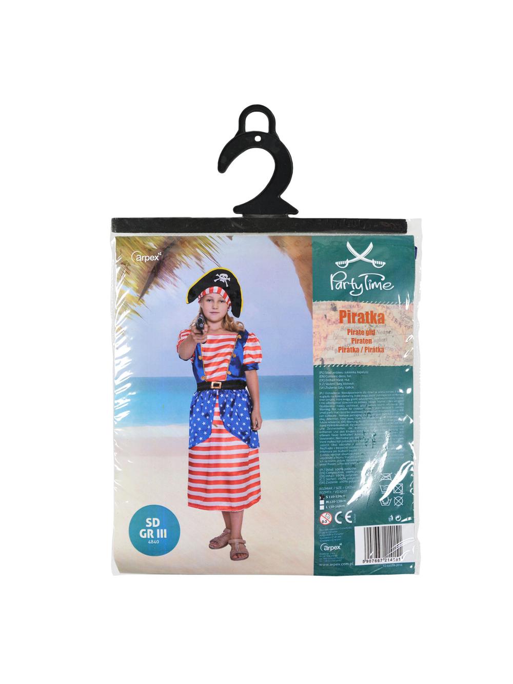 Strój dziecięcy - Piratka - rozmiar L
