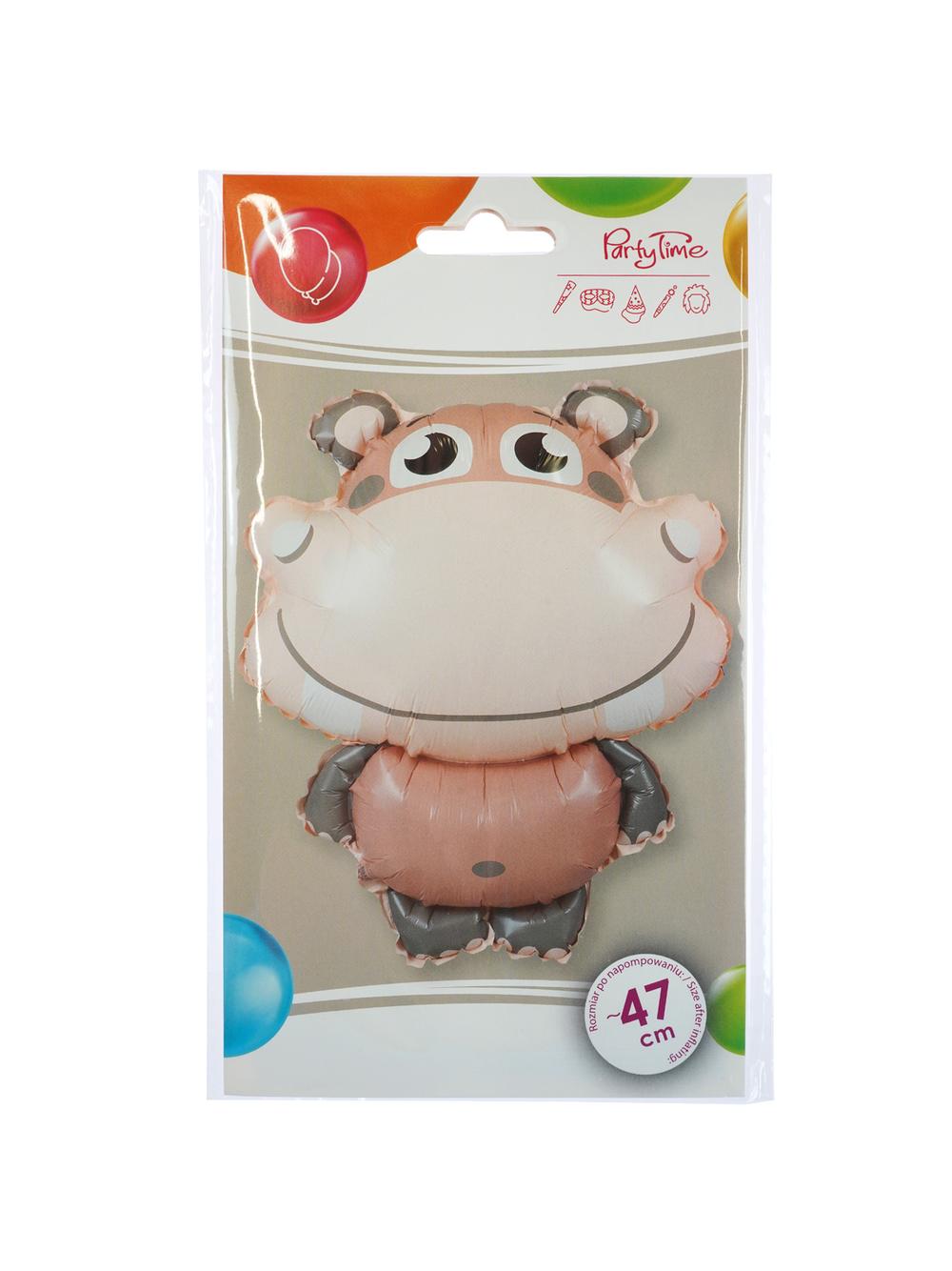 Balon foliowy ZOO - hipopotam
