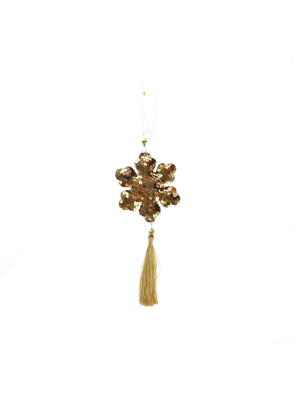 Zawieszka z cekinową śnieżynką