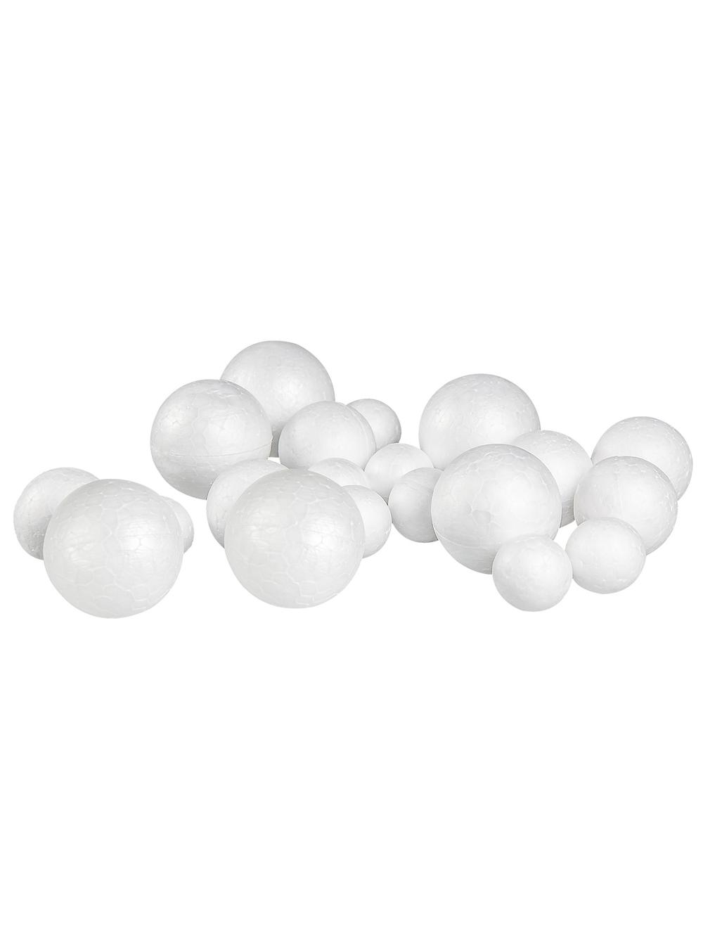 Kule styropianowe mix rozmiarów (20 szt.)