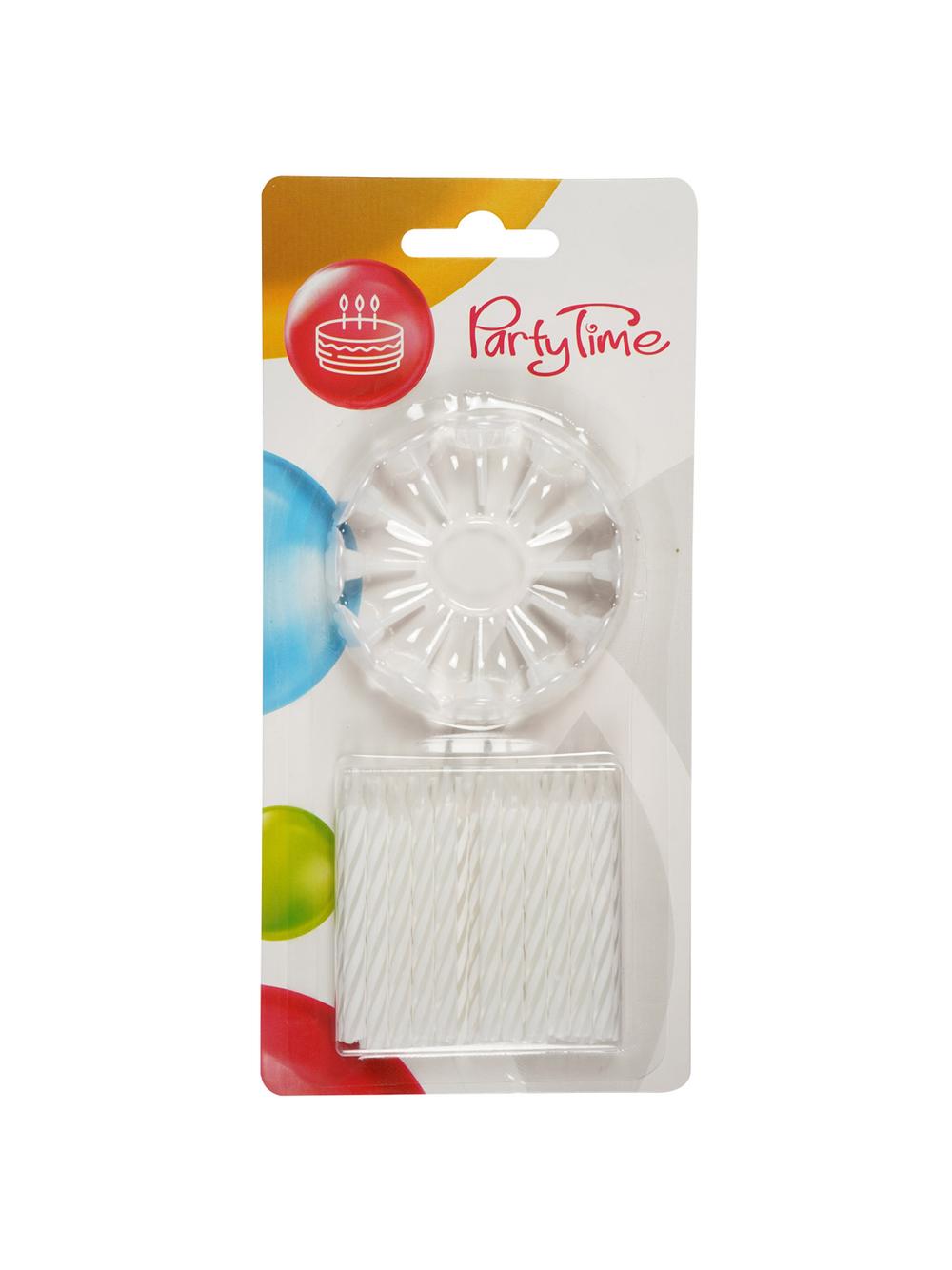 Świeczki urodzinowe białe (24 szt.)