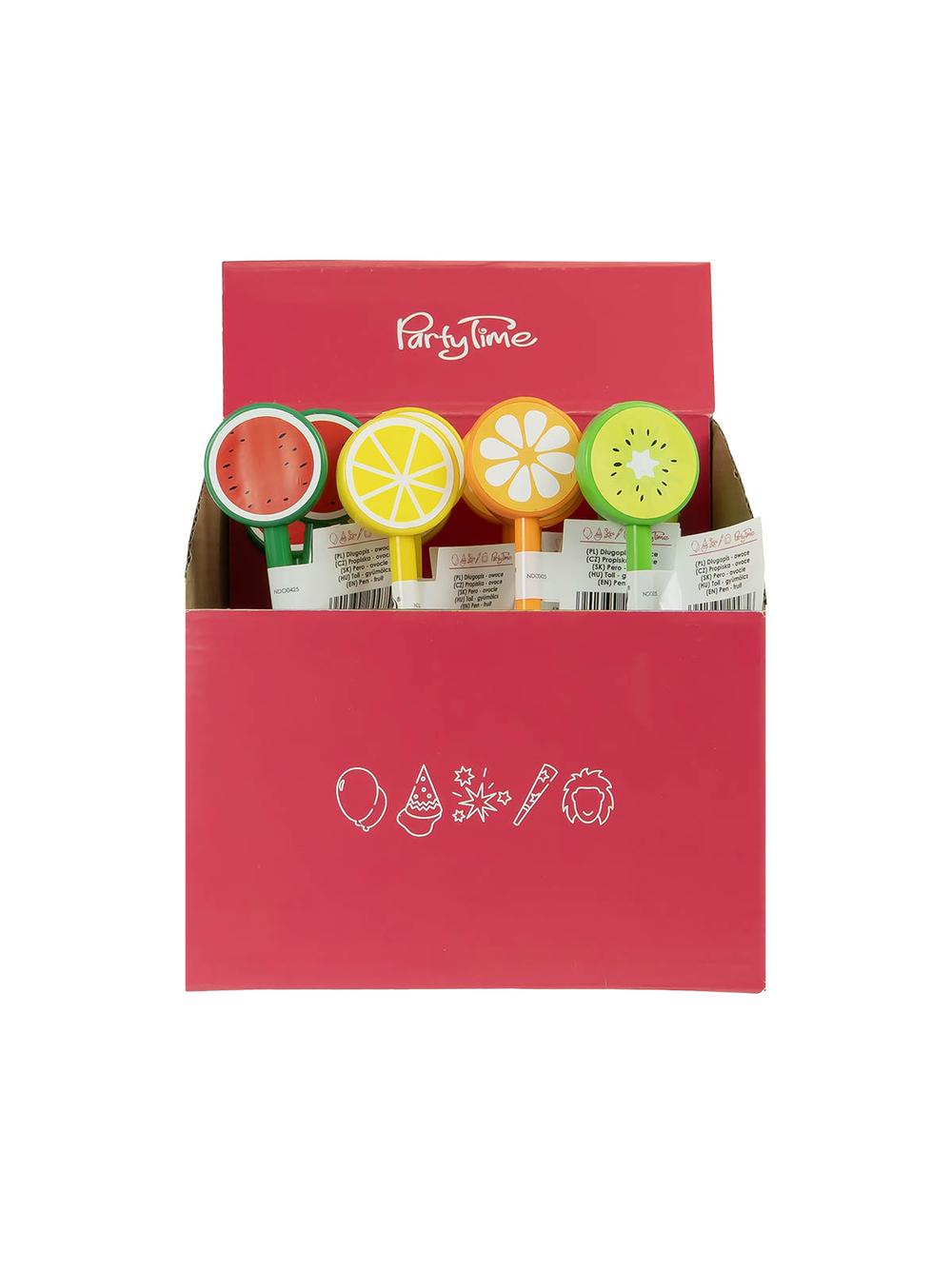 Długopis - owoce w displayu