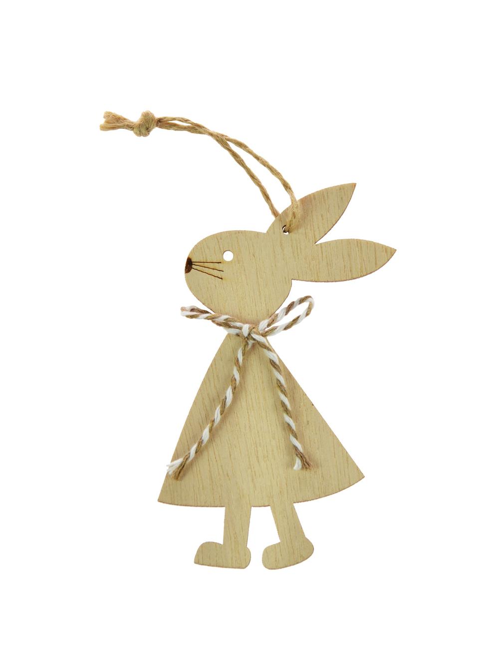 Drewniana zawieszka - zajączek