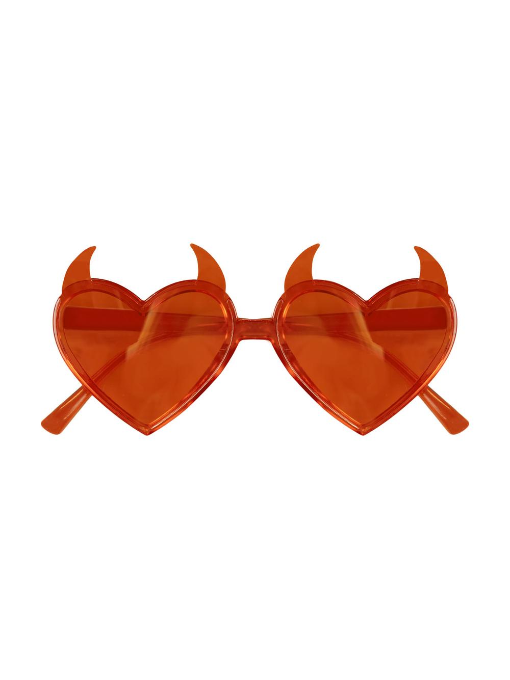 Okulary serca z rogami