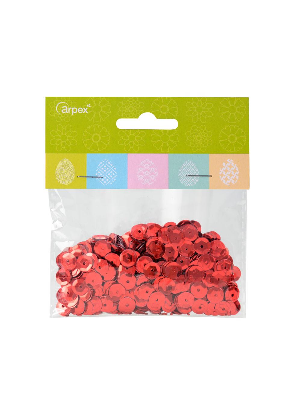 Cekiny dekoracyjne czerwone