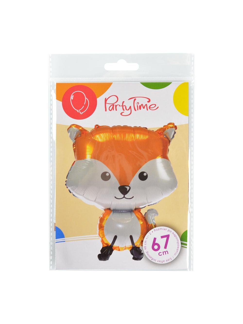 Balon foliowy leśne zwierzątka lisek