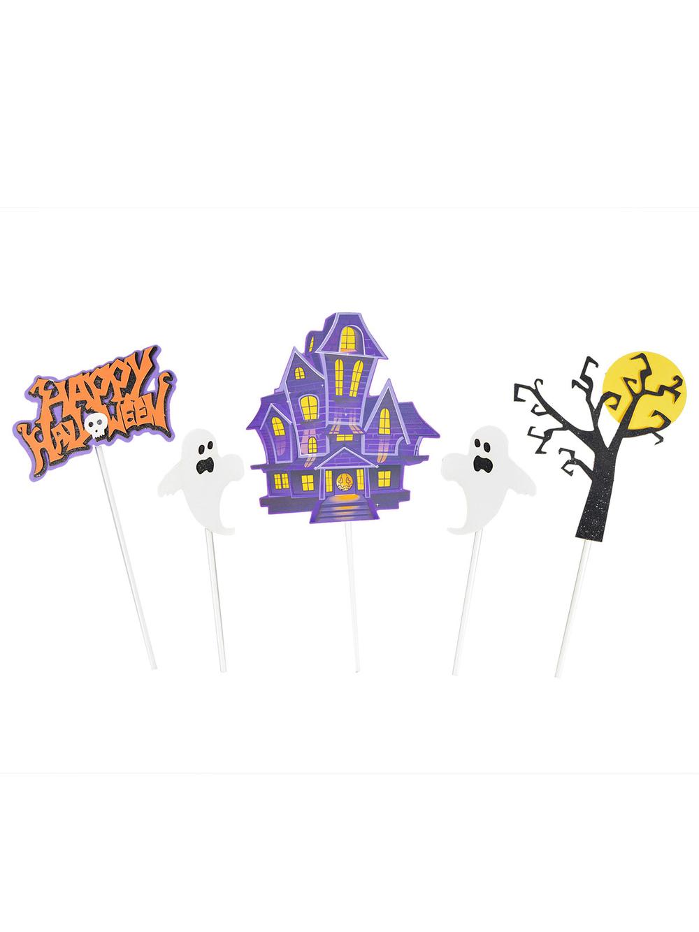 Dekoracja ciasta - straszny dwór (5 szt.)