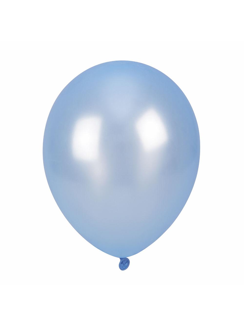 Balony metalizowane 10" niebieskie nr 074 (100 szt.)