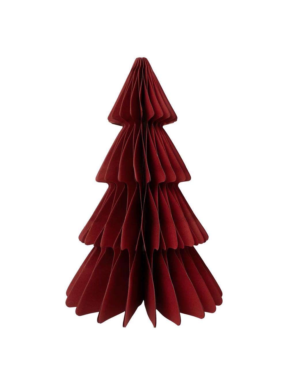 Choinka bordowa - papierowa dekoracja (25 cm)