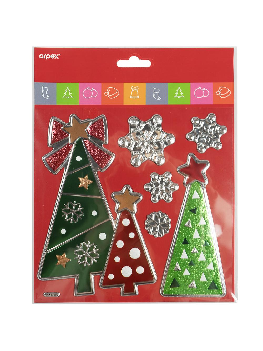 Świąteczne dekoracje samoprzylepne