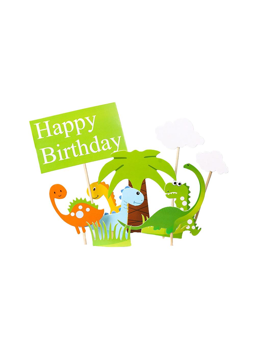 Dekoracja tortu - dinozaury