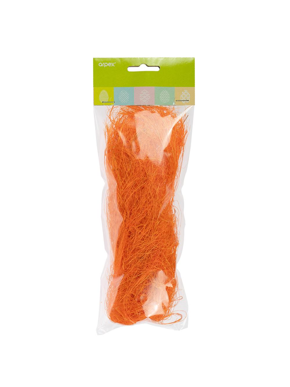 Wiosenny sizal dekoracyjny pomarańczowy