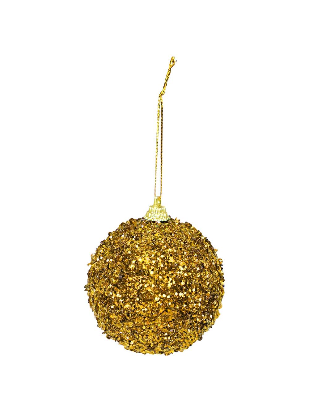 Bombki błyszczące (2 szt.) - złote