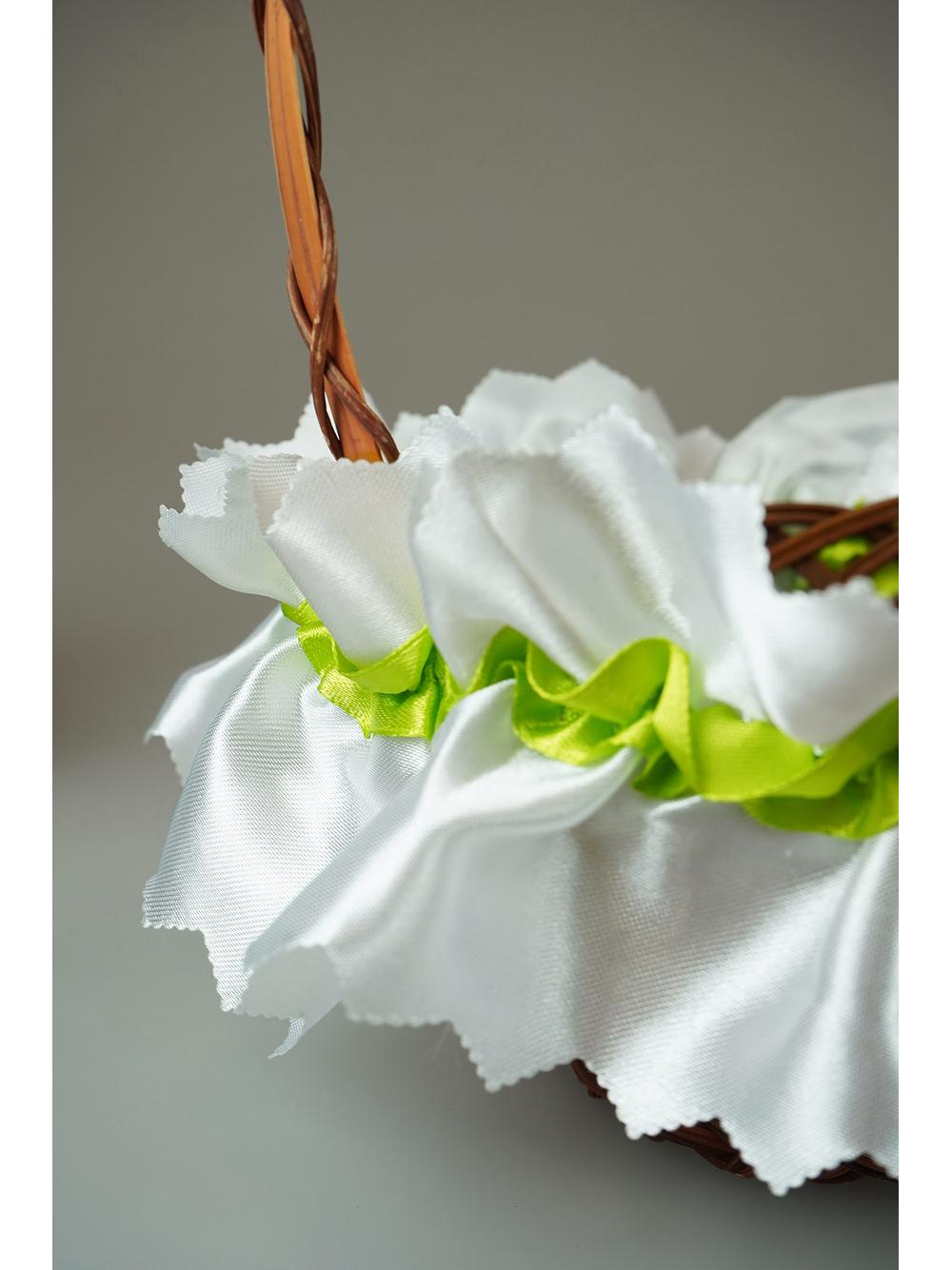 Kolorowa serwetka zdobiąca koszyczek