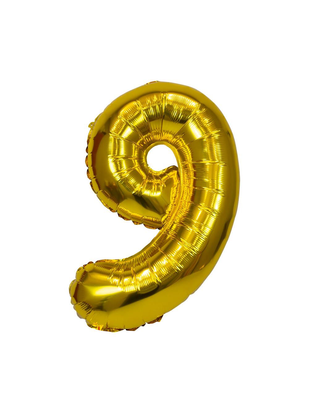Balon foliowy cyferka nr 9