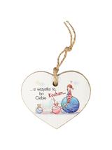 Drewniana tabliczka dekoracyjna duża