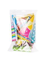 Zestaw Party dla 10 osób (10 czapeczek, 5 trąbek, 5 gwizdków, 5 serpentyn) - FSC Mix Credit