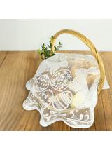 Serwetka na koszyczek - wielkanocne wzory