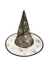 Kapelusz czarownicy z transparentnym rondem