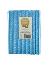 Słomki papierowe niebieskie w białe kropki (144 szt.) - FSC Mix Credit