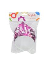 Tiara cekiny różowa