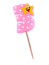 Świeczka cyferka z gwiazdką nr 3