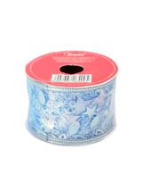 Taśma dekoracyjna na szpuli szeroka niebieska